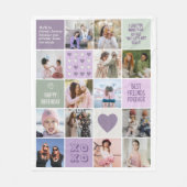 Beste Vriendschap Besties BFF Fotocollage Fleece Deken (Voorkant)