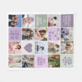 Beste Vriendschap Besties BFF Fotocollage Fleece Deken (Voorkant (Horizontaal))