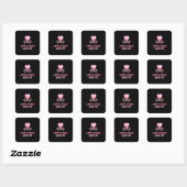 Beste vriendschap voor altijd vierkante sticker (Vel)