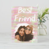 Beste vriendschappelijke Geweldige herinneringen Feestdagenkaart (Staand voorkant)