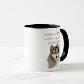 Beste vriendschappelijke Inspirerend Citaat Wolf,  Mok (Voorkant rechts)