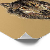 Beste vriendschappelijke Inspirerend Citaat Wolf,  Poster (Hoek)