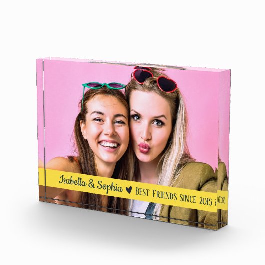 Beste vriendschappelijke moderne aangepaste gele B Fotoblokken (Rechts)