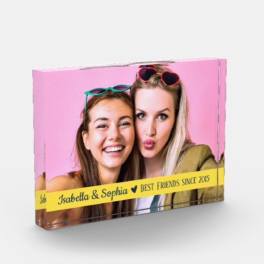 Beste vriendschappelijke moderne aangepaste gele B Fotoblokken (Links)