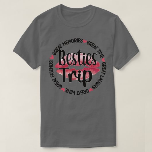 Beste vriendschappelijke reismeisjes Nig T-shirt (Design voorkant)