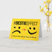 Beste vriendschappelijke verjaardag, het beste eff kaart (Gele Bloem)