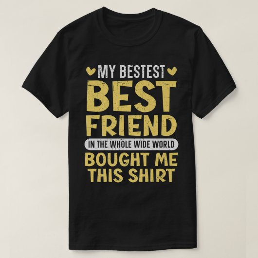 Beste vriendschappelijke vriendschap Bestie BFF Sq T-shirt (Design voorkant)