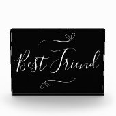 Beste vriendschappelijke zwarte en witte minimale  fotoblokken (Voorkant)