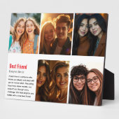 Beste Vriendschapsdag Foto Fotoplaat (Zijkant)