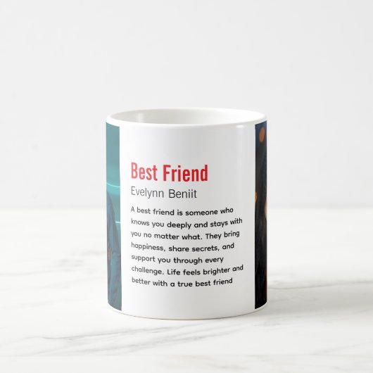 Beste Vriendschapsdag Foto Koffiemok (Center)