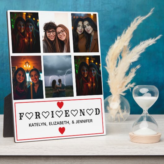 Beste Vriendschapsdag Fotoplaquette Fotoplaat (Zijkant)