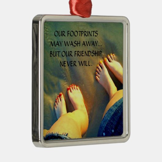 Beste Vriendschapsgedicht Metalen Ornament (Rechts)