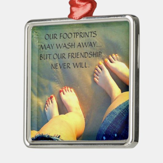 Beste Vriendschapsgedicht Metalen Ornament (Links)