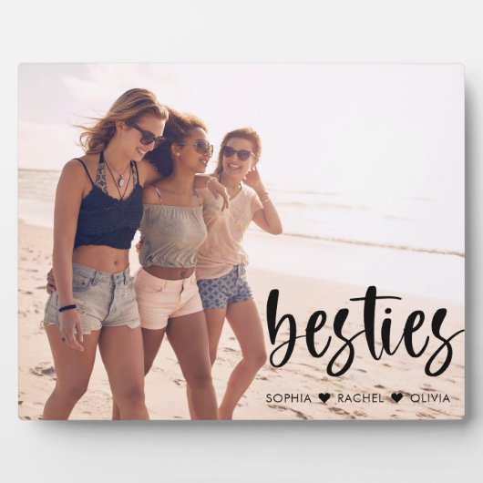 Beste vriendschapsscriptlettertype moderne foto fotoplaat (Voorkant)