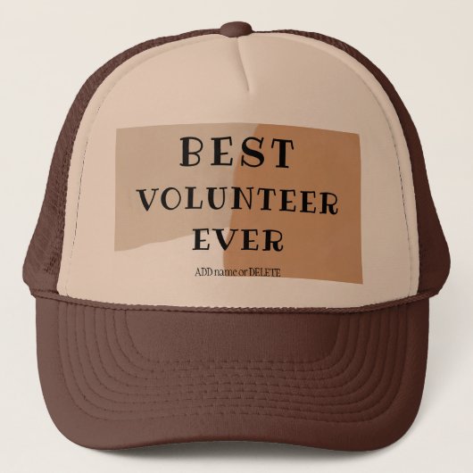 Beste vrijwilliger ooit geweldig, dank je cadeau trucker pet (Voorkant)