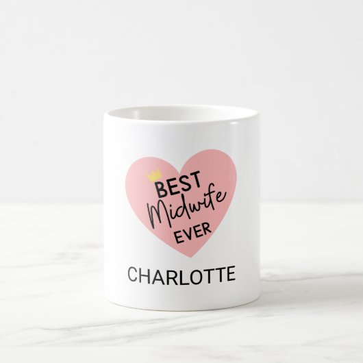"Beste vroedvrouw ooit" - Een oprecht geschenk voo Koffiemok (Center)