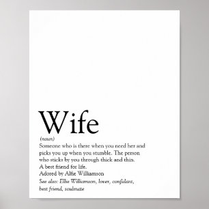 Beste vrouw-definitie van de wereld poster
