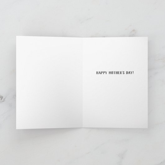 Beste vrouw die ik ken Moederdagkaart Kaart (Binnen)