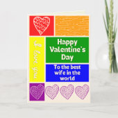 Beste vrouw LGBT Pride Valentijnsdag kaart (Voorkant)