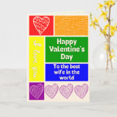 Beste vrouw LGBT Pride Valentijnsdag kaart (Gele Bloem)