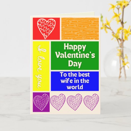 Beste vrouw LGBT Pride Valentijnsdag kaart (Gele Bloem)