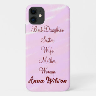 Beste vrouw moeder echtgenote dochter voeg naam to Case-Mate iPhone case