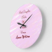 Beste vrouw moeder vrouw dochter voeg naam tekst v grote klok (Hoek)