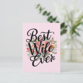 Beste vrouw ooit briefkaart (Staand voorkant)