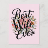 Beste vrouw ooit  briefkaart (Voorkant)