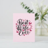 Beste vrouw ooit briefkaart (Staand voorkant)