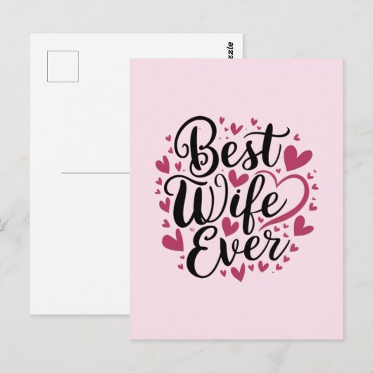 Beste vrouw ooit briefkaart (Voorkant / Achterkant)