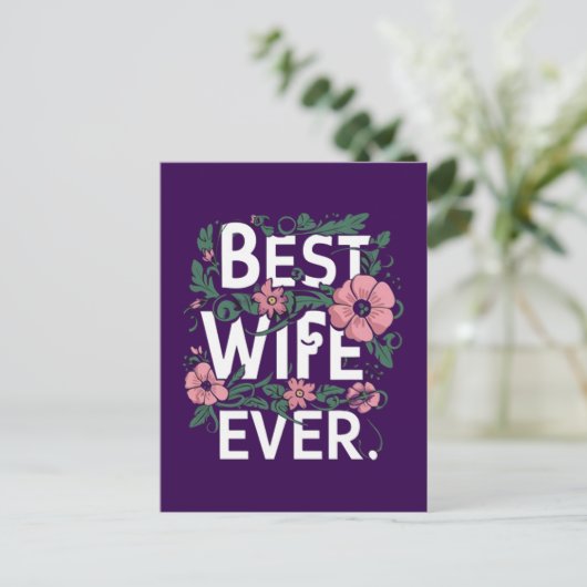 Beste vrouw ooit briefkaart (Staand voorkant)