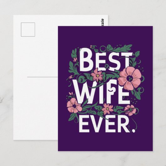 Beste vrouw ooit briefkaart (Voorkant / Achterkant)