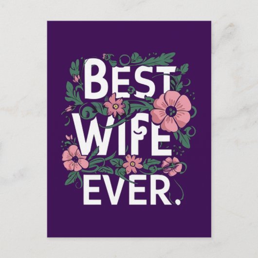 Beste vrouw ooit briefkaart (Voorkant)