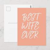 Beste vrouw ooit briefkaart (Voorkant / Achterkant)