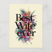 Beste vrouw ooit  briefkaart (Voorkant)