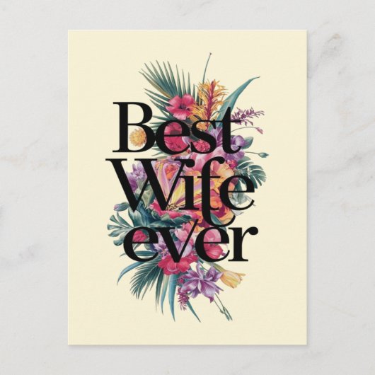 Beste vrouw ooit briefkaart (Voorkant)