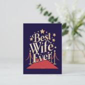 Beste vrouw ooit briefkaart (Staand voorkant)