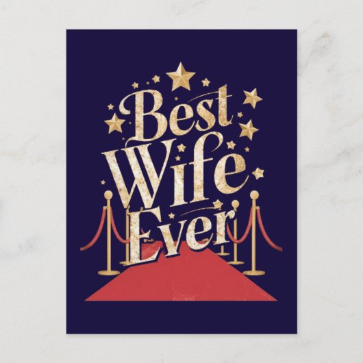 Beste vrouw ooit briefkaart (Voorkant)