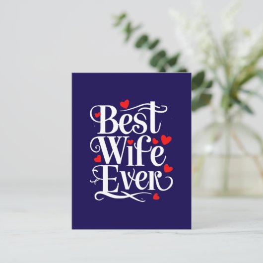 Beste vrouw ooit briefkaart (Staand voorkant)