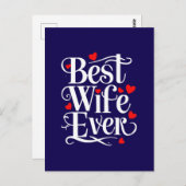 Beste vrouw ooit briefkaart (Voorkant / Achterkant)