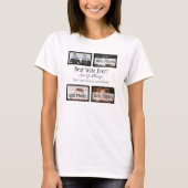 Beste vrouw ooit! Familiefotocollage op maat T-shirt (Voorkant)