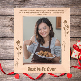 Beste vrouw ooit liefde bericht Valentijnse cadeau Gegraveerde Lijstjes