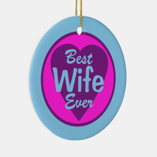 Beste vrouw ooit persoonlijke versiering keramisch ornament (Rechts)