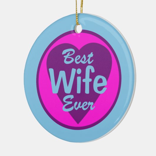 Beste vrouw ooit persoonlijke versiering keramisch ornament (Links)