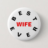 Beste vrouw ooit ronde button 5,7 cm (Voorkant)