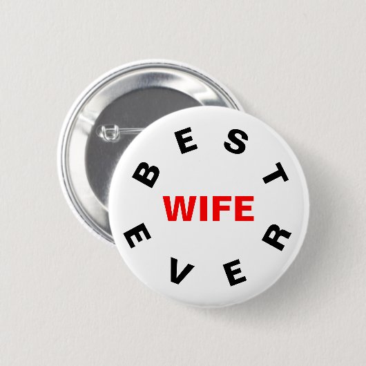 Beste vrouw ooit ronde button 5,7 cm (Voorkant /achterkant)