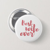 Beste vrouw ooit ronde button 5,7 cm (Voorkant /achterkant)