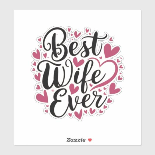 Beste vrouw ooit sticker (Vel)