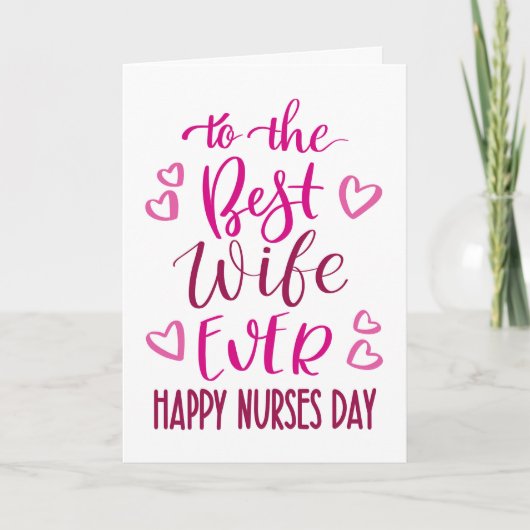 Beste vrouw ooit verpleegkundigen dag typografie i kaart (Voorkant)